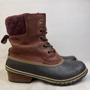 Sorel Slimpack II Lace Redwood Duck Boot/Rain Boot Size: 7 Outdoor‎
